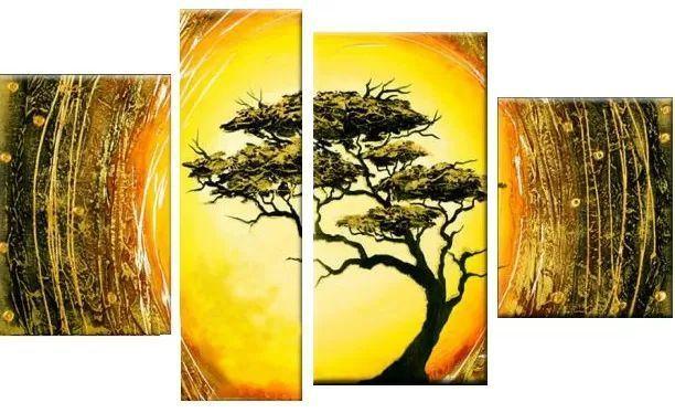 Tree of Life Painting, Living Room Wall Art Paintings, Contemporary Art for Sale, Hand Painted Wall Art, Acrylic Painting on Canvas-LargePaintingArt.com