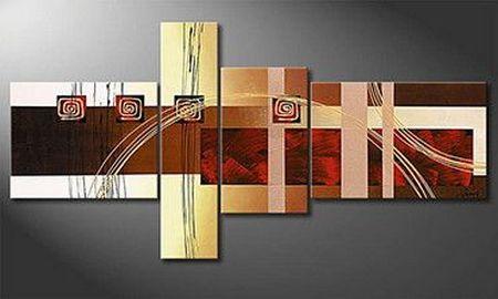 Living Room Wall Art Paintings, Hand Painted Canvas Painting, Acrylic Painting Abstract, Modern Wall Art Painting-LargePaintingArt.com