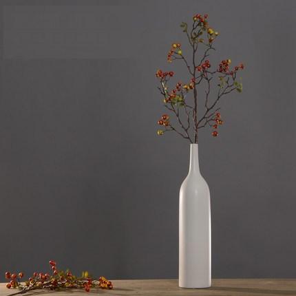 Rustic Artificial Autumn Fruit, Stem 28" Tall, Flower Arrangement, Botanicial Plant-LargePaintingArt.com