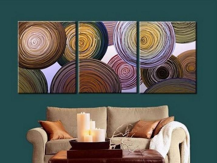 Wall Art, Large Painting, Abstract Canvas Painting, Abstract Painting, Living Room Wall Art, Modern Art, 3 Piece Wall Art, Ready to Hang-LargePaintingArt.com