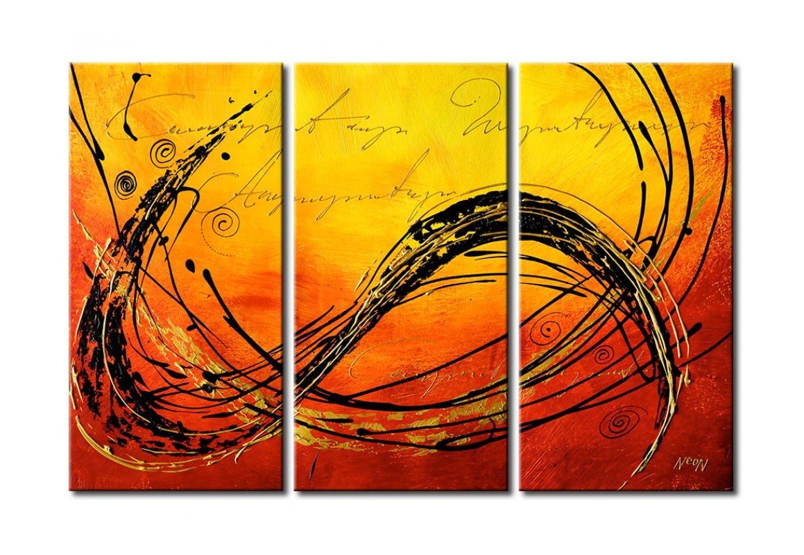 3 Piece Wall Painting, Modern Contemporary Paintings, Acrylic Abstract Paintings, Wall Art Paintings-LargePaintingArt.com
