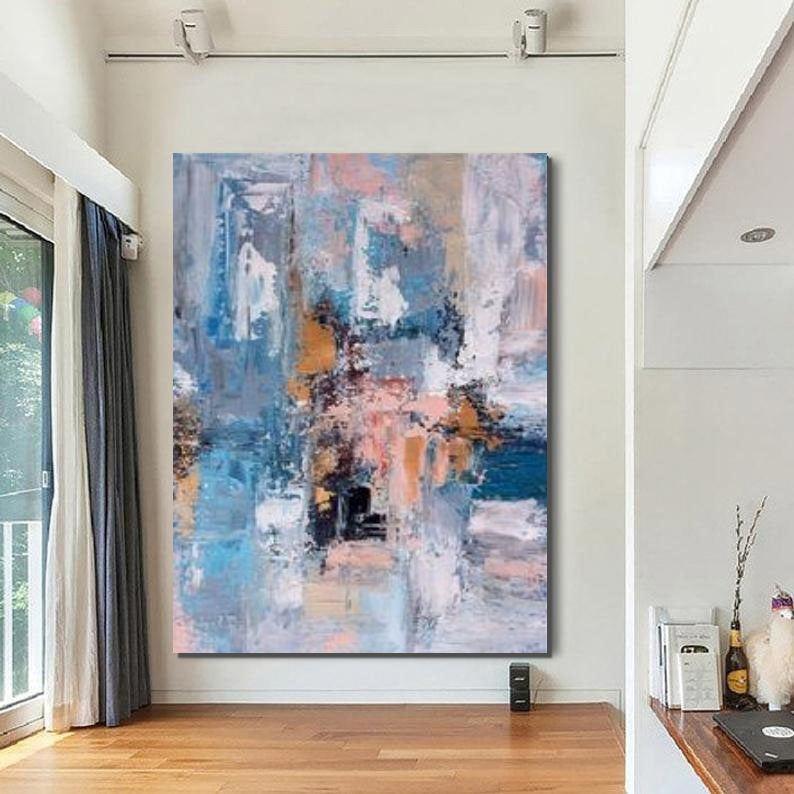 Large Acrylic Painting, Huge Paintings for Bedroom, Hand Painted Wall Art Painting, Modern Abstract Artwork-LargePaintingArt.com