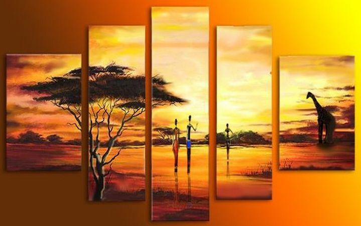 Extra Large Wall Art, African Hunting Painting, Bedroom Canvas Painting, Buy Art Online-LargePaintingArt.com