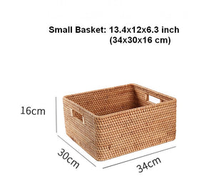 Large Storage Baskets for Bedroom, Storage Baskets for Bathroom, Rectangular Storage Baskets, Storage Baskets for Shelves-LargePaintingArt.com