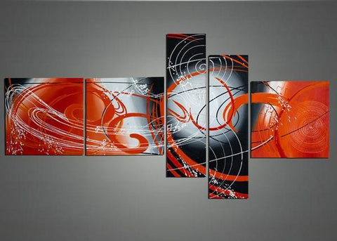 Colorful Lines, Bedroom Wall Art, Acrylic Painting, Modern Paintings, Contemporary Wall Art Painting-LargePaintingArt.com