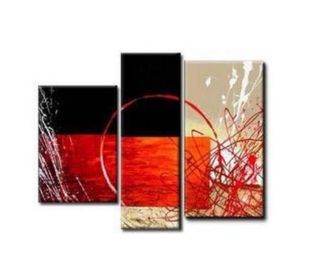Bedroom Wall Art Paintings, Living Room Wall Painting, 3 Piece Canvas Art, Abstract Painting on Canvas, Simple Modern Art-LargePaintingArt.com
