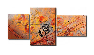 Hand Painted Artwork, Acrylic Painting Abstract, Texture Painting, 3 Piece Wall Art, Abstract Acrylic Paintings-LargePaintingArt.com