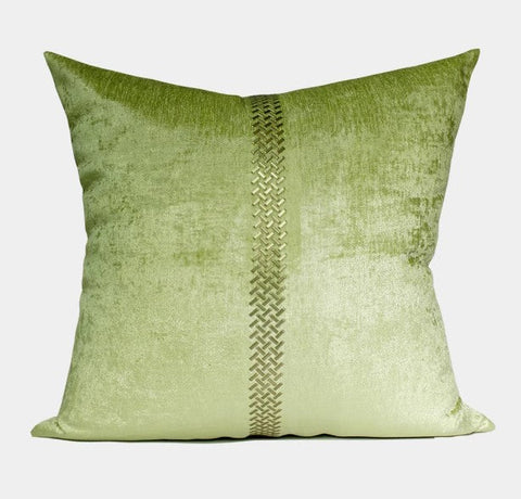Decorative Pillows for Living Room, Green Decorative Modern Pillows for Couch, Modern Sofa Pillows Covers, Modern Sofa Cushion-LargePaintingArt.com