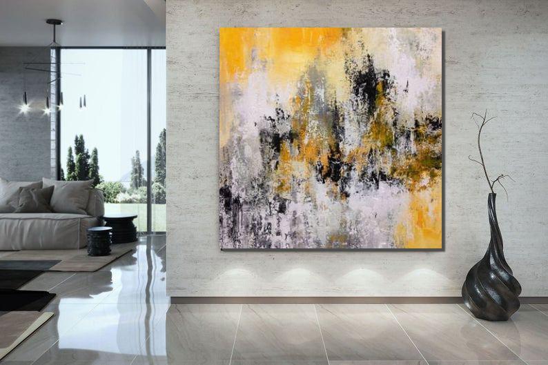 Large Paintings for Bedroom, Living Room Acrylic Painting, Contemporary Painting, Modern Wall Art Ideas for Dining Room, Large Canvas Painting-LargePaintingArt.com