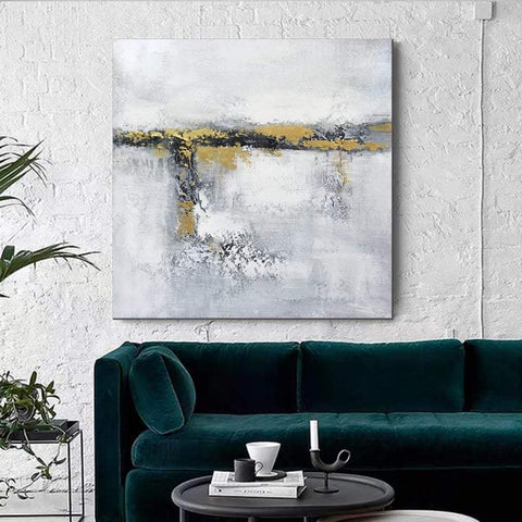 Acrylic Painting for Dining Room, Living Room Wall Painting, Contemporary Wall Painting, Modern Artwork, Large Canvas Painting-LargePaintingArt.com