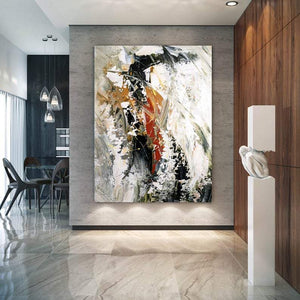 Contemporary Modern Artwork, Large Modern Canvas Painting, Wall Art for Bedroom, Hand Painted Wall Art Painting-LargePaintingArt.com