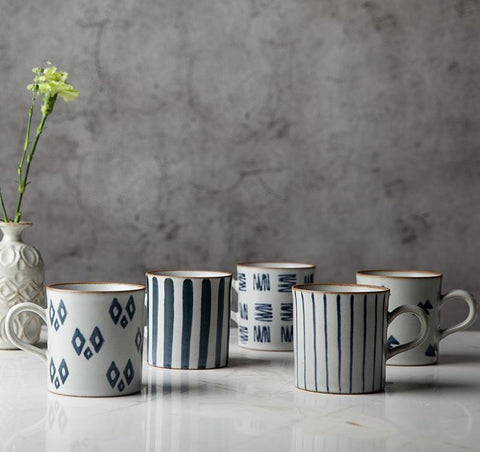 Latte Coffee Mug, Large Capacity Coffee Cup, Pottery Tea Cup, Handmade Pottery Coffee Cup-LargePaintingArt.com