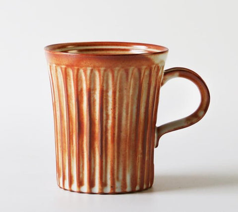 Large Capacity Coffee Cup, Cappuccino Coffee Mug, Handmade Pottery Coffee Cup, Large Tea Cup-LargePaintingArt.com