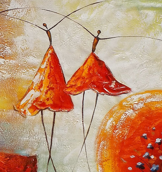 Simple Wall Art Ideas, Ballet Dancer Painting, Canvas Painting for Sale, Buy Abstract Painting Online, Acrylic Painting for Bedroom-LargePaintingArt.com