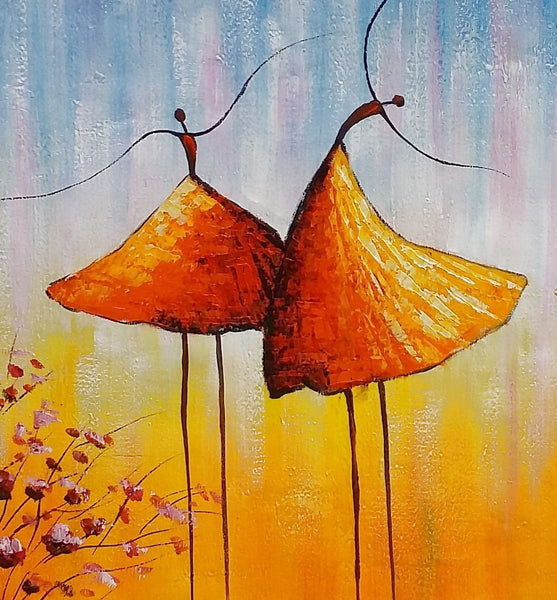 Wall Art Paintings, Paintings for Bedroom, Canvas Abstract Painting, Large Painting for Sale, Ballet Dancer Painting, Abstract Canvas Painting-LargePaintingArt.com