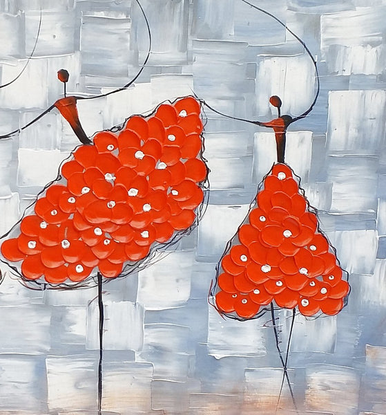 Contemporary Wall Art Ideas, Ballet Dancer Painting, Acrylic Canvas Painting, Buy Art Online, Abstract Painting for Dining Room-LargePaintingArt.com