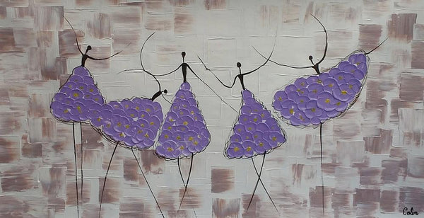 Simple Contemporary Paintings, Wall Art Painting, Buy Wall Art Online, Ballet Dancer Painting, Abstract Painting for Sale, Original Artwork-LargePaintingArt.com