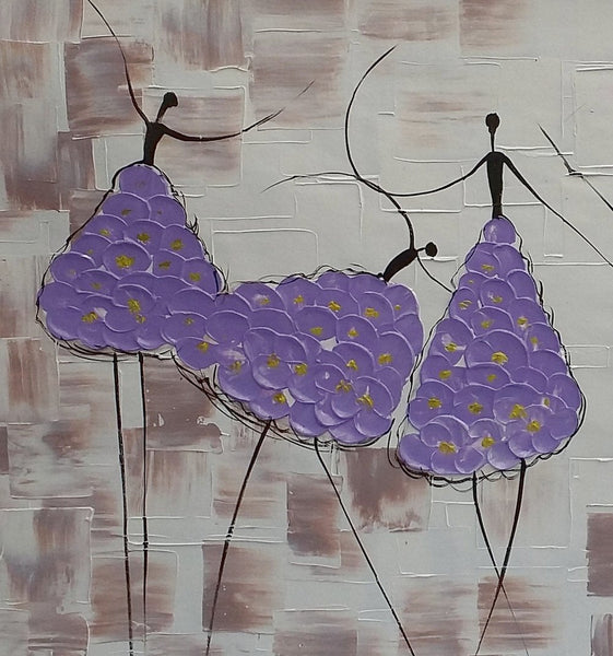 Simple Contemporary Paintings, Wall Art Painting, Buy Wall Art Online, Ballet Dancer Painting, Abstract Painting for Sale, Original Artwork-LargePaintingArt.com