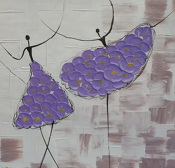 Simple Contemporary Paintings, Wall Art Painting, Buy Wall Art Online, Ballet Dancer Painting, Abstract Painting for Sale, Original Artwork-LargePaintingArt.com