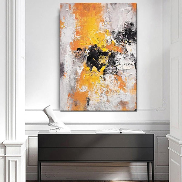 Abstract Acrylic Paintings for Living Room, Modern Contemporary Artwork, Buy Paintings Online, Heavy Texture Canvas Art-LargePaintingArt.com