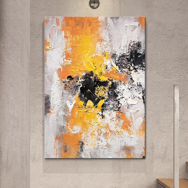 Abstract Acrylic Paintings for Living Room, Modern Contemporary Artwork, Buy Paintings Online, Heavy Texture Canvas Art-LargePaintingArt.com