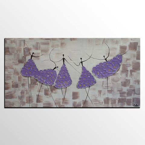 Simple Contemporary Paintings, Wall Art Painting, Buy Wall Art Online, Ballet Dancer Painting, Abstract Painting for Sale, Original Artwork-LargePaintingArt.com