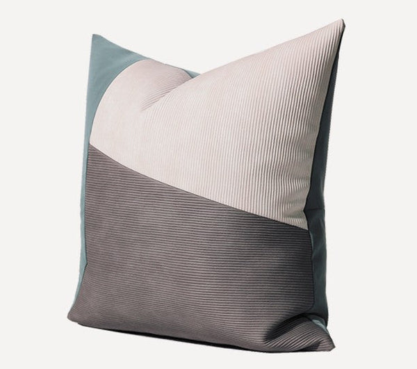Modern Pillows for Living Room, Blue Grey Decorative Pillows for Couch, Modern Sofa Pillows, Modern Sofa Pillows, Contemporary Abstract Pillows-LargePaintingArt.com