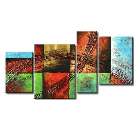 Contemporary Wall Art Painting, Abstract Painting Acrylic, Living Room Wall Paintings, Texture Wall Art-LargePaintingArt.com