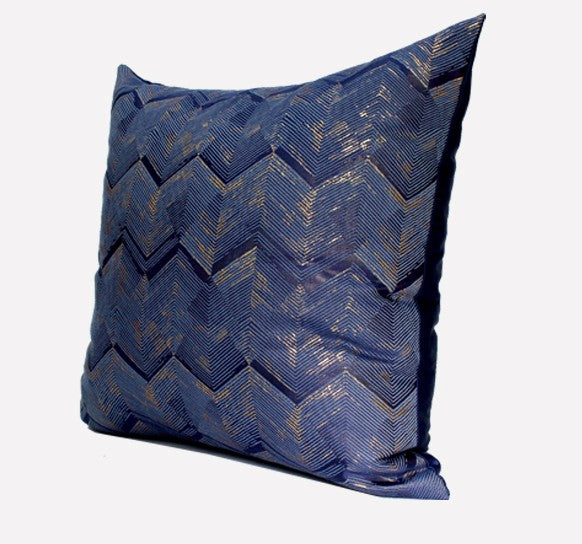 Large Square Pillows, Blue Decorative Modern Throw Pillow for Couch, Modern Sofa Pillows, Simple Modern Throw Pillows for Couch-LargePaintingArt.com