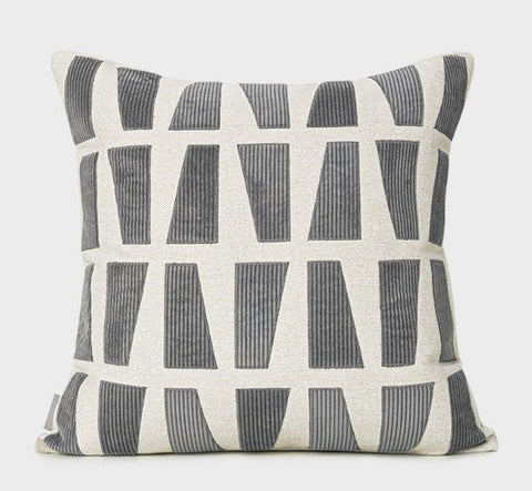 Large Modern Decorative Pillows for Sofa, Geometric Contemporary Cushions for Interior Design, Modern Throw Pillows for Couch-LargePaintingArt.com