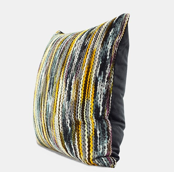 Modern Square Throw Pillows for Couch, Colorful Decorative Throw Pillows, Large Abstract Contemporary Throw Pillow for Interior Design-LargePaintingArt.com