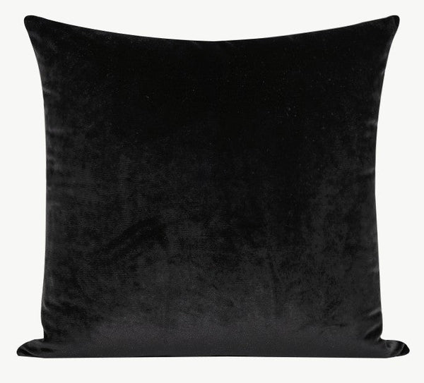 Contemporary Throw Pillow for Living Room, Modern Square Pillows, Abstract Black Throw Pillows for Couch, Simple Modern Sofa Throw Pillows-LargePaintingArt.com