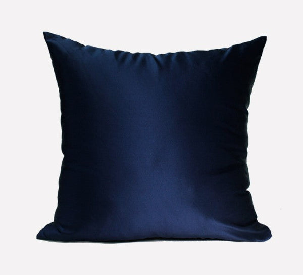 Large Square Pillows, Blue Decorative Modern Throw Pillow for Couch, Modern Sofa Pillows, Simple Modern Throw Pillows for Couch-LargePaintingArt.com