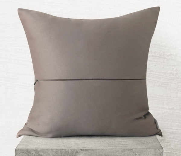 Modern Gray Throw Pillows for Couch, Decorative Throw Pillows, Modern Sofa Pillows, Simple Modern Throw Pillows for Living Room-LargePaintingArt.com