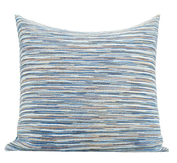 Abstract Blue Modern Sofa Pillows, Large Decorative Throw Pillows, Contemporary Square Modern Throw Pillows for Couch, Simple Throw Pillow for Interior Design-LargePaintingArt.com