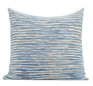 Abstract Blue Modern Sofa Pillows, Large Decorative Throw Pillows, Contemporary Square Modern Throw Pillows for Couch, Simple Throw Pillow for Interior Design-LargePaintingArt.com