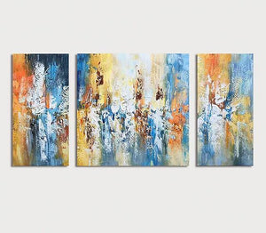 Acrylic Painting on Canvas, Modern Paintings for Living Room, Hand Painted Canvas Art, Palette Knife Paintings-LargePaintingArt.com