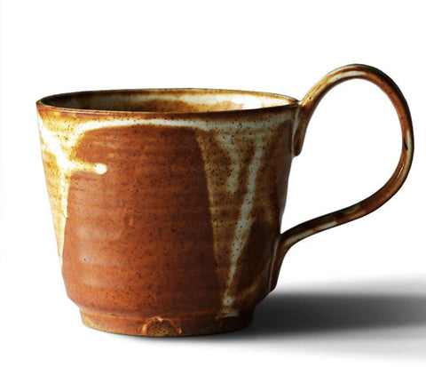 Large Capacity Coffee Cup, Pottery Coffee Mug, Large Handmade Ceramic Coffee Cup, Large Tea Cup-LargePaintingArt.com