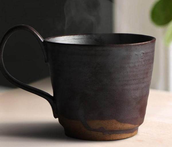 Ceramic Coffee Mug, Large Capacity Coffee Cup, Large Handmade Pottery Coffee Cup, Large Tea Cup-LargePaintingArt.com