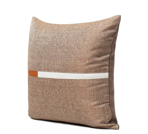Decorative Modern Sofa Pillows, Modern Simple Throw Pillows for Bedroom, Brown Modern Throw Pillows for Couch, Large Simple Modern Pillows-LargePaintingArt.com