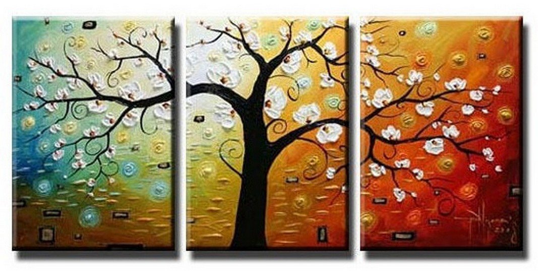 Abstract Art Canvas Painting Wall Art Large Painting Piece Canvas Art Tree Of Life Painting Vibrant Spiritual Tree Art Modern Home