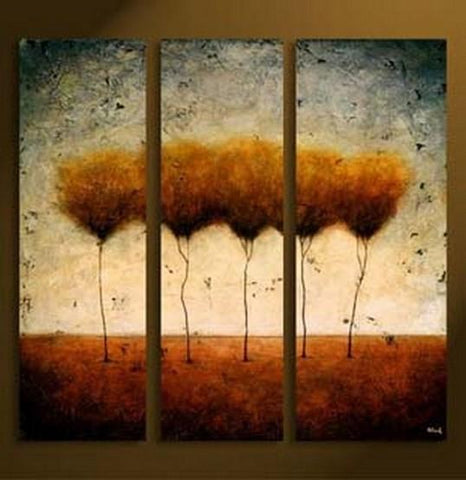 Tree of Life Painting, Abstract Art, Canvas Painting, Abstract Painting, Acrylic Art, 3 Piece Canvas Art-LargePaintingArt.com