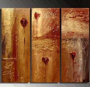 Wall Painting, Abtract Wall Art, Bedroom Wall Art, Canvas Painting, Abstract Art, Abstract Painting, Acrylic Art, 3 Piece Wall Art, Canvas Art-LargePaintingArt.com