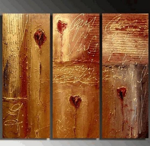 Wall Painting, Abtract Wall Art, Bedroom Wall Art, Canvas Painting, Abstract Art, Abstract Painting, Acrylic Art, 3 Piece Wall Art, Canvas Art-LargePaintingArt.com