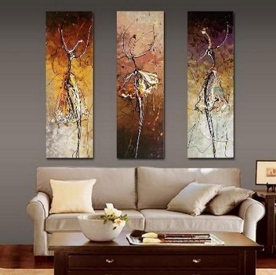 Ballet Dancer Painting Bedroom Wall Art Canvas Painting Abstract Art Abstract Painting Acrylic Art Piece Elegant Figure Ballerina Art