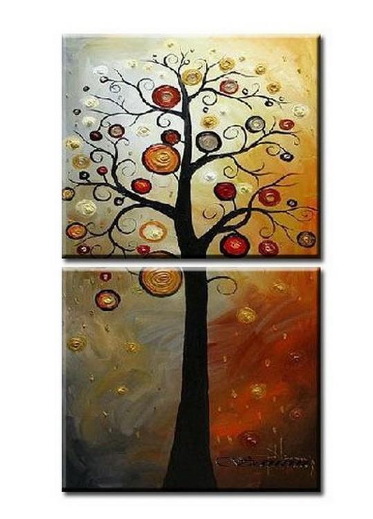 Tree Painting, Heavy Texture Artwork, Acrylic Art Painting, Wall Art for Dining Room, Tree of Life Painting-LargePaintingArt.com