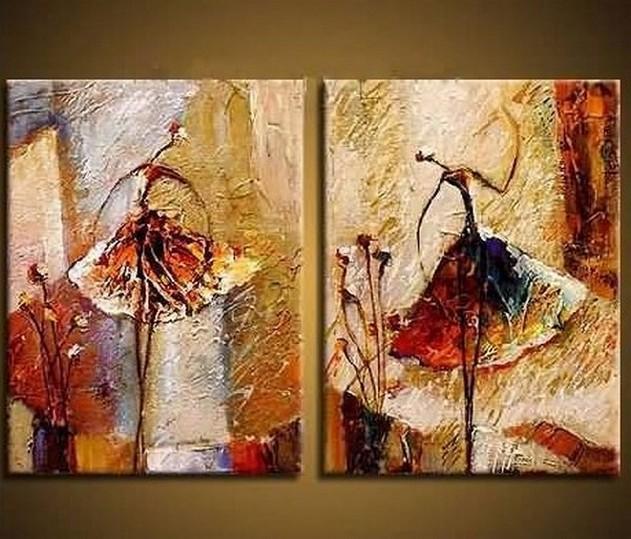 Ballet Dancer Art, Canvas Painting, Bedroom Wall Art, Hand Painted Art-LargePaintingArt.com