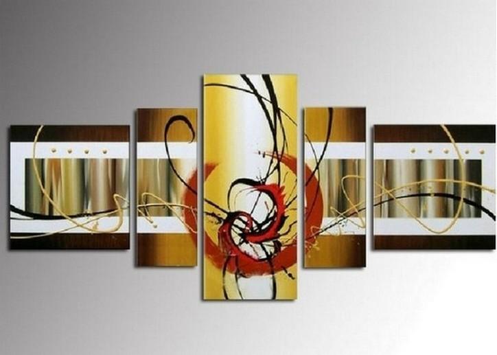 Canvas Painting, Hand Painted Art, Wall Painting, Large Wall Art, Abstract Painting, Canvas Art Painting, Huge Wall Art, Acrylic Art, 5 Piece-LargePaintingArt.com