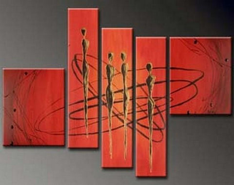 Living Room Wall Decor, Red Abstract Painting, Contemporary Art, Art on Canvas, Extra Large Painting, Canvas Wall Art, Abstract Painting-LargePaintingArt.com
