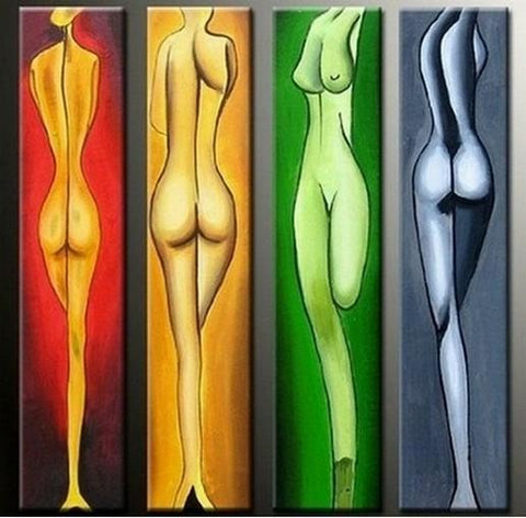 Painting for Sale, Abstract Wall Art, Abstract Figure Painting, Bedroom Wall Art, Modern Art, Extra Large Wall Art, Contemporary Art, Modern Art-LargePaintingArt.com